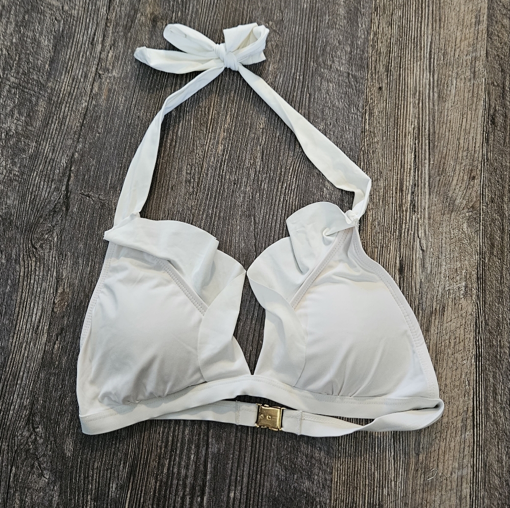 Tart swim ruffle halter bikini top